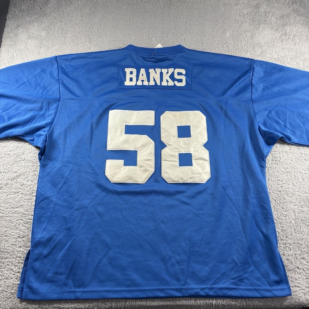 Mitchell & Ness Throwback Jersey NFL Carl Banks‎ NY Giants Mens 58 4XL Blue